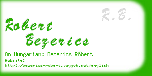 robert bezerics business card